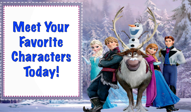 Frozen character meet and greet